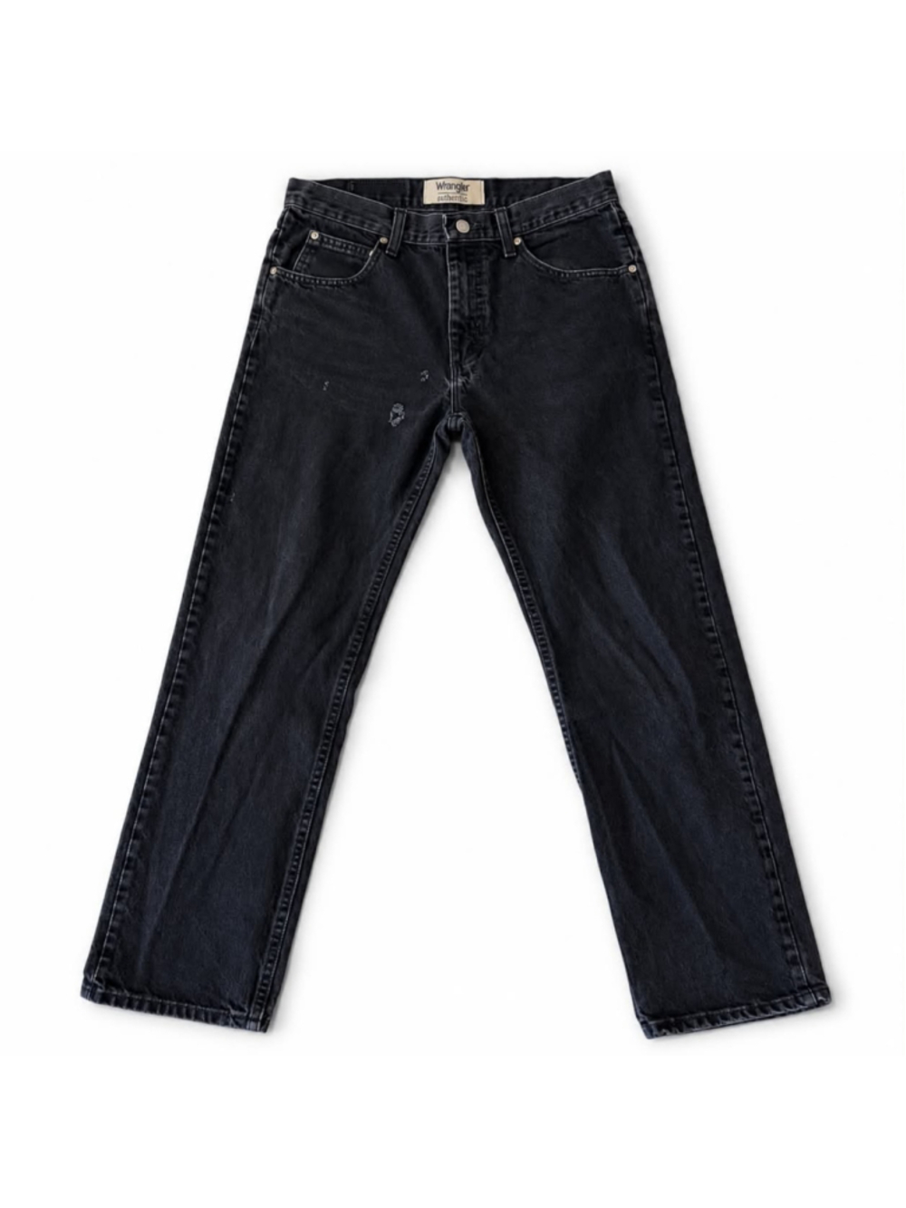 Wrangler Authentics Straight Leg Men's Jeans Black Size 32x30